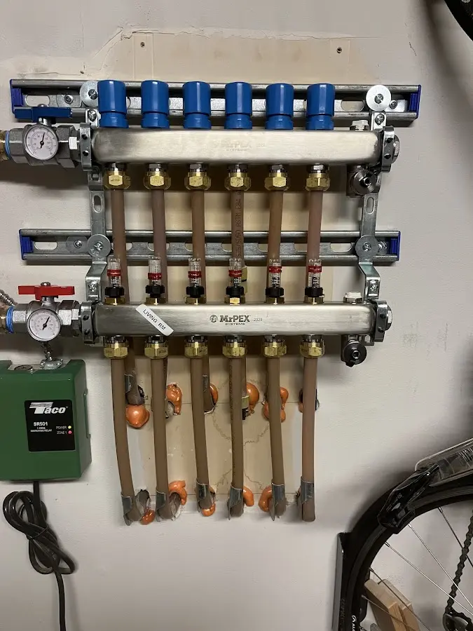 Plumber performing Gas Leak Detection at a residential property in Rhinelander